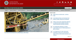 Desktop Screenshot of msha.gov